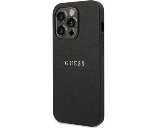 Guess GUHCP14LPSASBBK Aizmugurējais Apvalks Priekš Apple iPhone 14 Pro