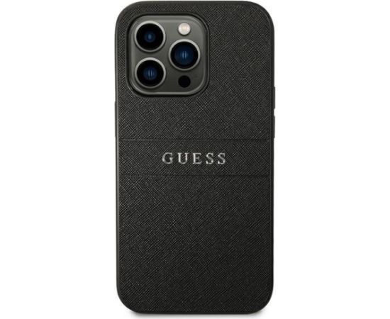 Guess GUHCP14LPSASBBK Aizmugurējais Apvalks Priekš Apple iPhone 14 Pro