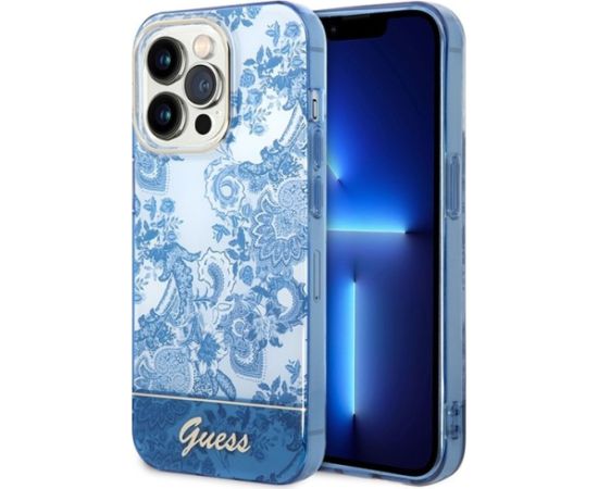 Guess GUHCP14LHGPLHB Aizmugurējais Apvalks Priekš Apple iPhone 14 Pro