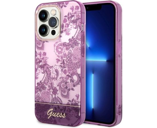 Guess GUHCP14LHGPLHF Aizmugurējais Apvalks Priekš Apple iPhone 14 Pro