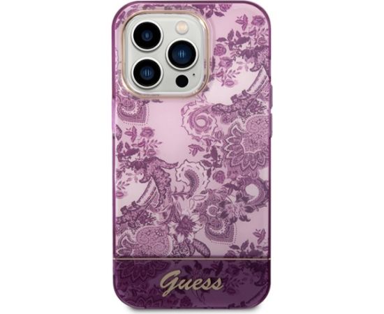 Guess GUHCP14LHGPLHF Aizmugurējais Apvalks Priekš Apple iPhone 14 Pro