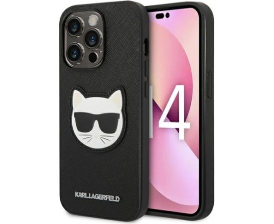 Karl Lagerfeld KLHCP14LSAPCHK Aizmugurējais Apvalks Priekš Apple iPhone 14 Pro