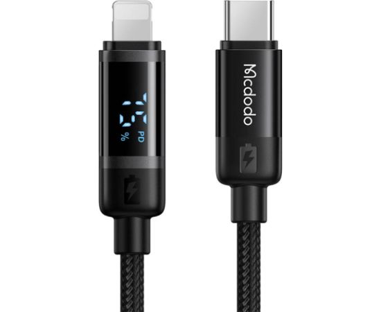 Mcdodo CA-5210 USB-C to Lightning cable, 36W, 1.2m (black)