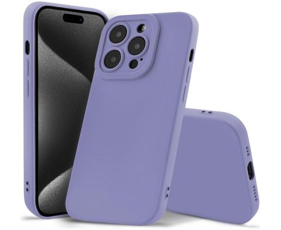 Fusion Softy izturīgs silikona aizsargapvalks Apple iPhone 15 Plus violets