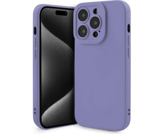 Fusion Softy izturīgs silikona aizsargapvalks Apple iPhone 15 Plus violets