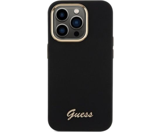 Guess GUHCP15LSMBSLK Aizmugurējais Apvalks Priekš Apple iPhone 15 Pro