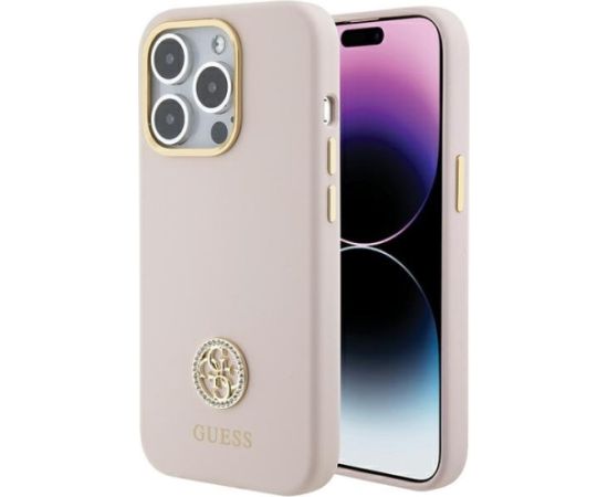 Guess GUHCP15LM4DGPP Aizmugurējais Apvalks Priekš Apple iPhone 15 Pro