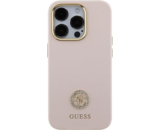 Guess GUHCP15LM4DGPP Aizmugurējais Apvalks Priekš Apple iPhone 15 Pro