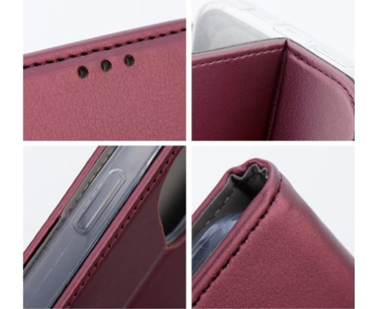 Чехол Smart Magnetic Xiaomi Redmi Note 12/Note 12 4G красное вино