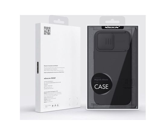 Чехол Nillkin CamShield Silky Magnetic Silicone Apple iPhone 14 Pro Max светло-синий