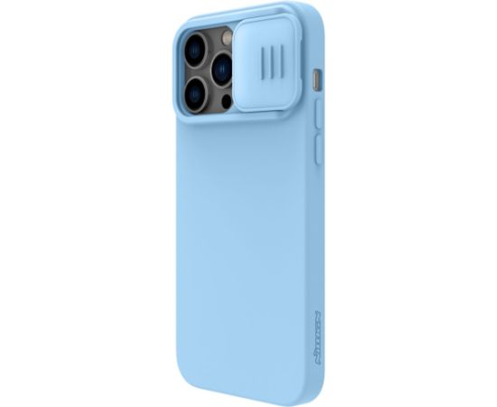 Чехол Nillkin CamShield Silky Magnetic Silicone Apple iPhone 14 Pro светло-синий