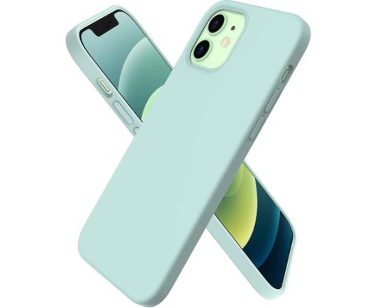 Чехол Liquid Silicone 1.5mm Apple iPhone 15 Plus цвет мяты