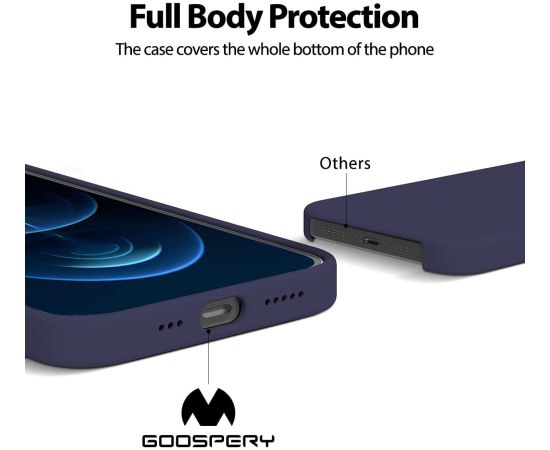 Чехол Mercury Silicone Case Apple iPhone 15 Pro Max темно синий