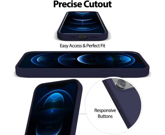 Чехол Mercury Silicone Case Apple iPhone 15 Pro Max темно синий