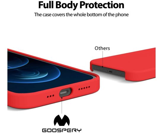 Чехол Mercury "Silicone Case" Apple iPhone 15 Pro Max красный