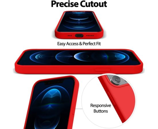 Чехол Mercury "Silicone Case" Apple iPhone 15 Pro красный