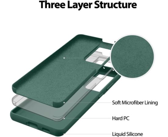 Чехол Mercury Silicone Case Apple iPhone 15 Plus темно зеленый