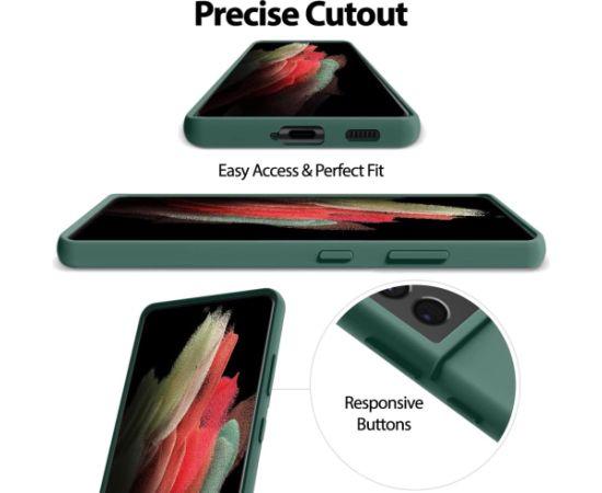 Чехол Mercury Silicone Case Apple iPhone 15 Plus темно зеленый