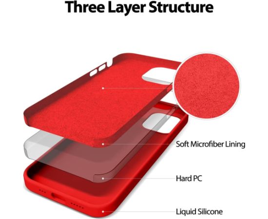 Чехол Mercury "Silicone Case" Apple iPhone 15 Plus красный