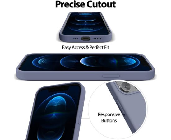 Чехол Mercury Silicone Case Apple iPhone 15 лавандово-серый