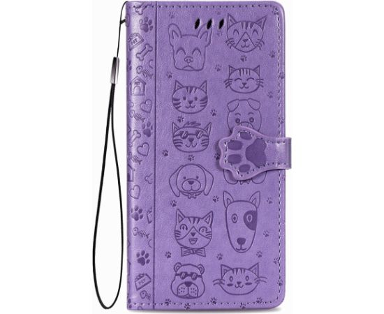 Case Cat-Dog Samsung A145 A14 4G/A146 A14 5G purple