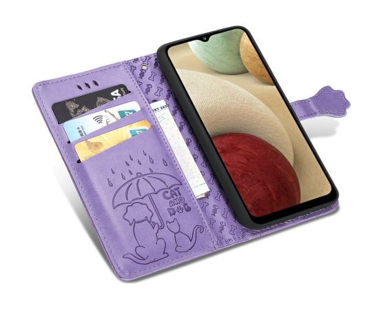 Case Cat-Dog Samsung A145 A14 4G/A146 A14 5G purple