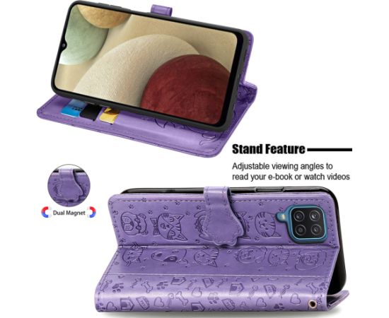 Case Cat-Dog Samsung A145 A14 4G/A146 A14 5G purple