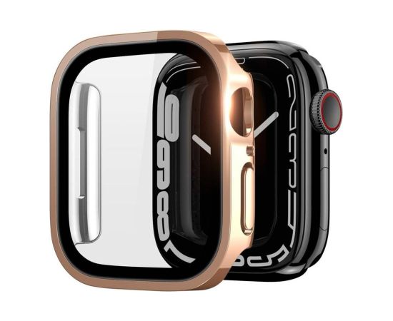 Tempered glass case Dux Ducis Hamo Apple Watch 45mm pink