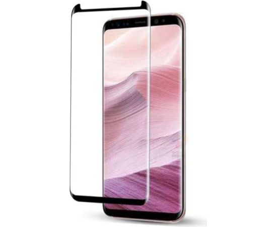 Защитное стекло дисплея "Adpo Tempered Glass 3D" Samsung S916 S23 Plus 5G выгнутое черное