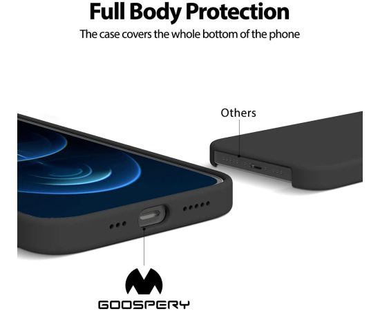 Case Mercury Silicone Case Samsung S916 S23 Plus 5G black