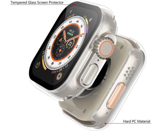 Защитное стекло/накладка дисплея 360 degree cover Apple Watch Ultra 49mm прозрачный