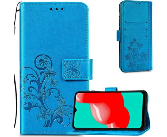 Case Flower Book Samsung A135 A13 4G blue