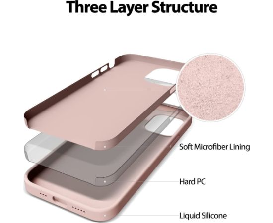 Чехол Mercury Silicone Case Samsung A037 A03s розовый песок