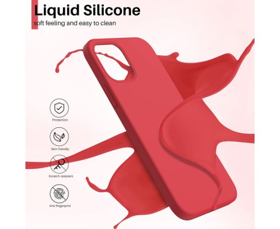 Case Liquid Silicone 1.5mm Samsung A725 A72 red