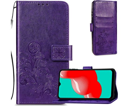 Чехол Flower Book Samsung A225 A22 4G фиолетовый