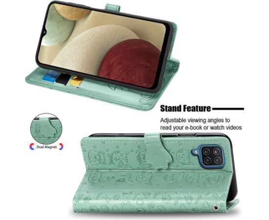 Case Cat-Dog Samsung A025G A02s green