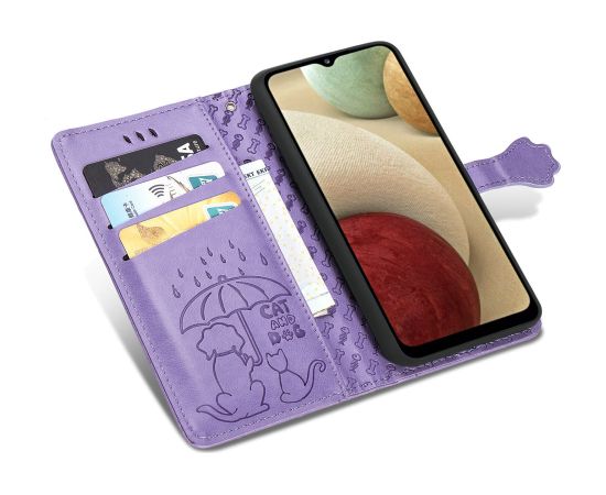 Case Cat-Dog Samsung A025G A02s purple