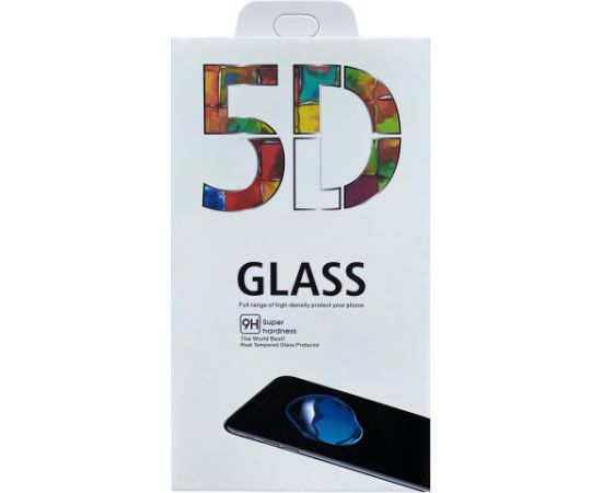 Защитное стекло дисплея 5D Full Glue Samsung S21 Ultra выгнутое черное  с вырезом