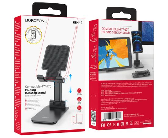 Phone holder Borofone BH42 4.7-14 black