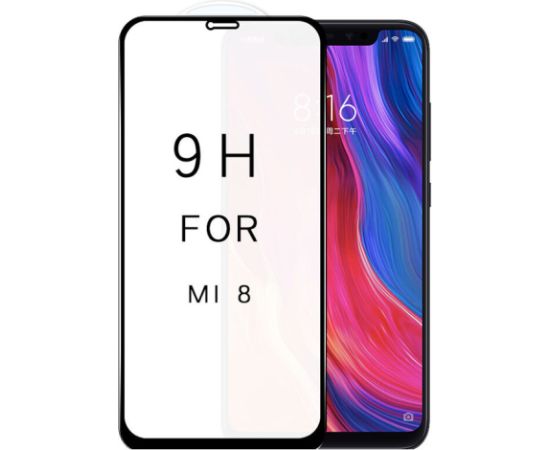 Tempered glass 5D Cold Carving Xiaomi Redmi Note 8 Pro curved black