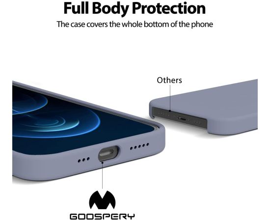 Чехол Mercury Goospery Silicone Case Samsung G975 S10 Plus лавандово-серый