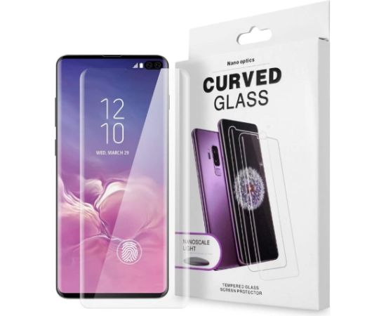 Защитное стекло дисплея "Nano Optics 5D UV Glue" Samsung N975 Note 10 Plus выгнутое прозрачное