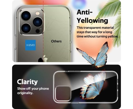 Case X-Level Antislip/O2 Apple iPhone XS Max clear