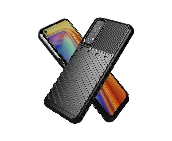 Fusion Thunder Back Case Silikona Aizsargapvalks Priekš Samsung Galaxy A15 Melns