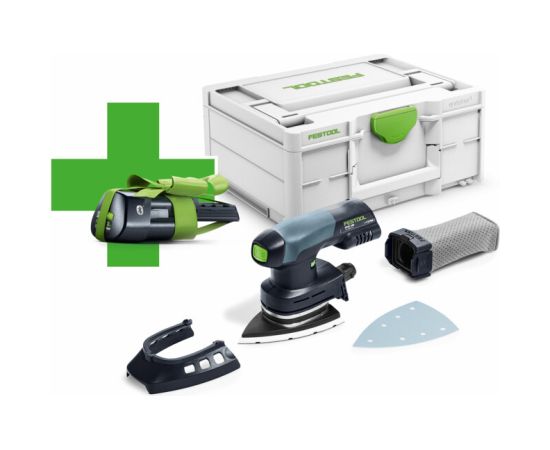 Akumulatora trīsstūra slīpmašīna Festool DTSC 400-Basic-ERGO; (bez akumulatora un lādētāja) + Dāvanā 3,0 Ah kumulators!