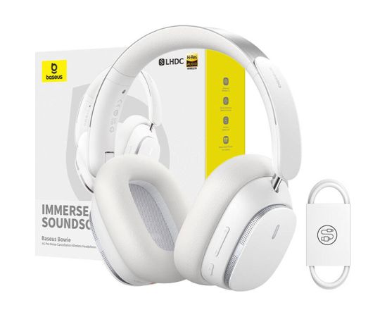 Baseus Bowie H1 Wireless Headphones Bluetooth 5.2 (white)