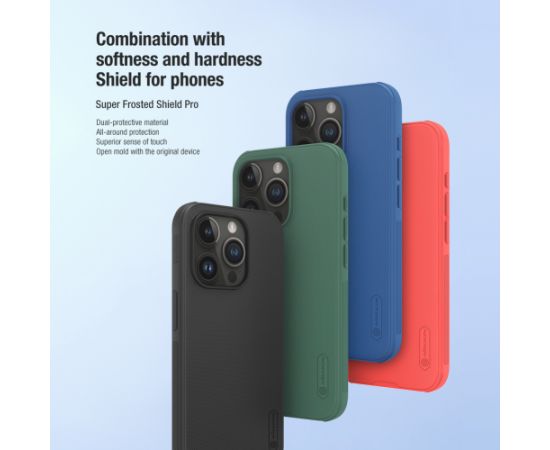 Nillkin Super Frosted PRO Back Cover for Apple iPhone 15 Pro Black (Without Logo Cutout)