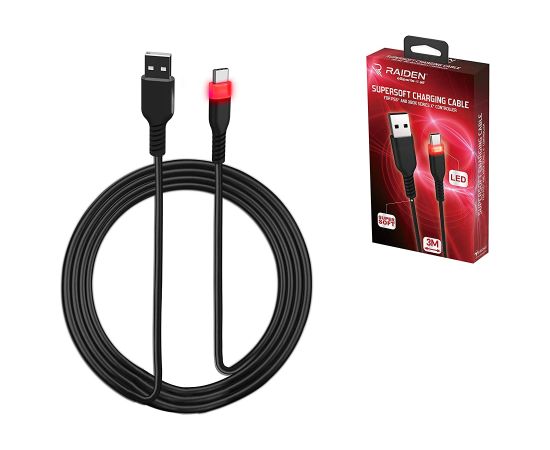 Subsonic Supersoft Charging Cable USB-C for PS5/Xbox/Switch