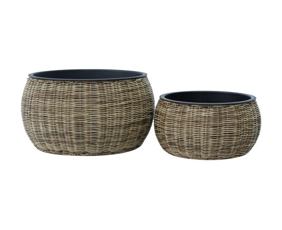 Puku pods WICKER D37xH19cm, gaiši bruns