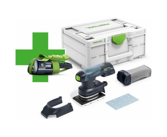 Orbitālā slīpmašīna Festool RTSC 400-Basic-ERGO; (bez akumulatora un lādētāja) + Dāvanā 3,0 Ah kumulators!